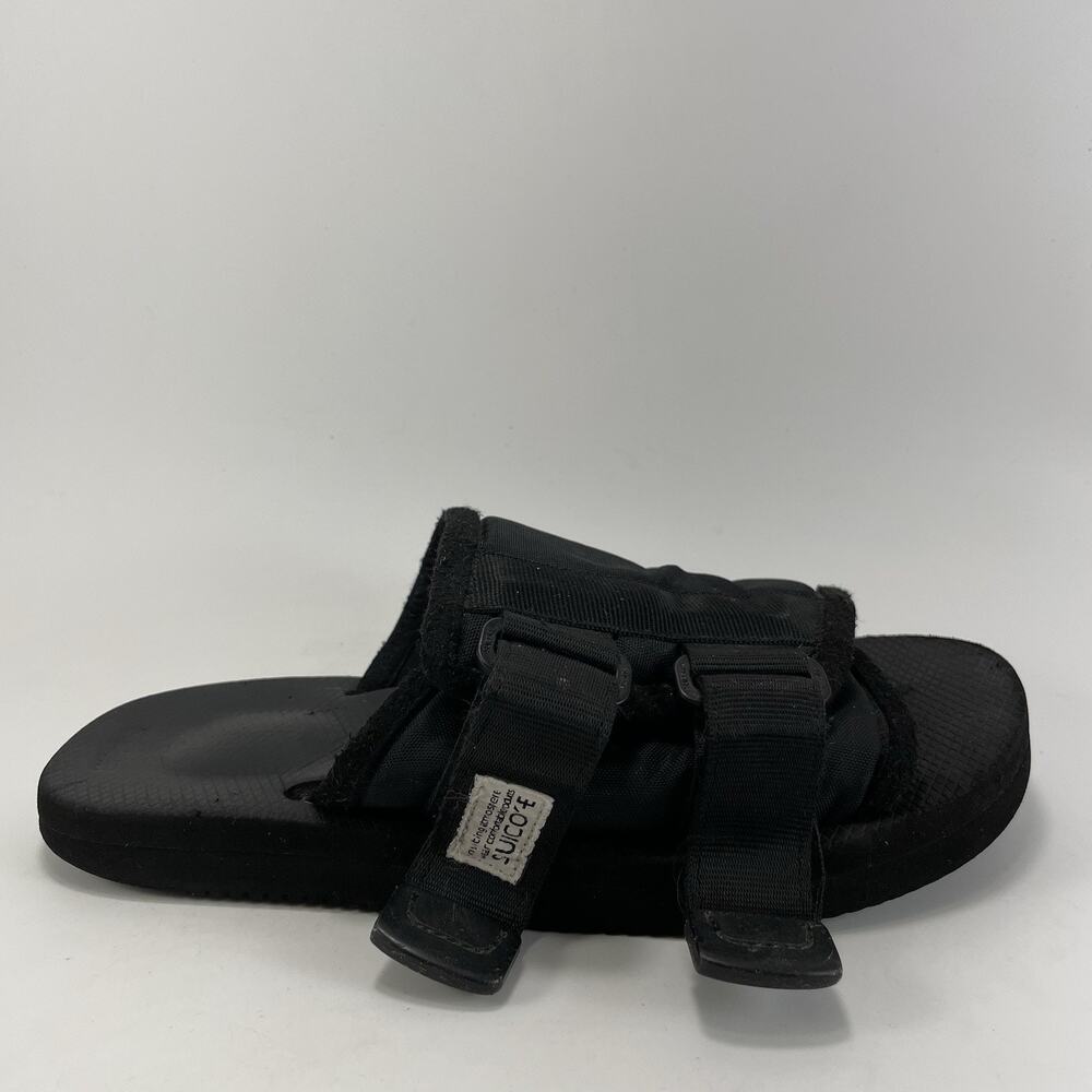 SUICOKE MOTO-VS Black Vibram Slides Sandals Women's 7 Unisex Sandals Japanese